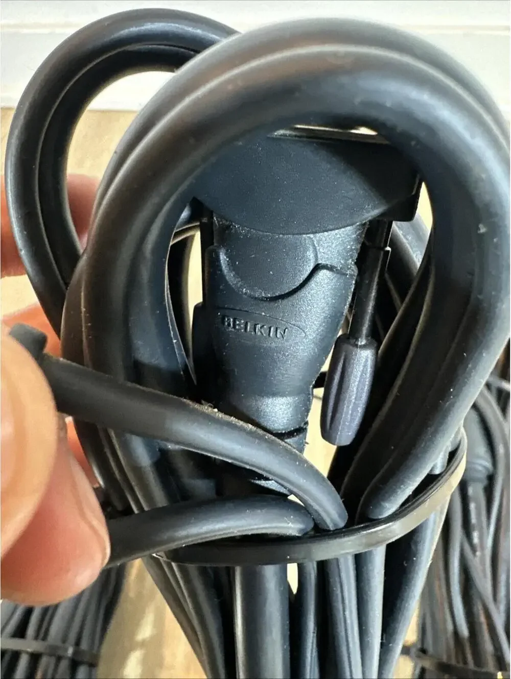Lot Of 3 Belkin Pro Series Plus 10' OmniView All-In-One VGA PS/2 KVM Cables